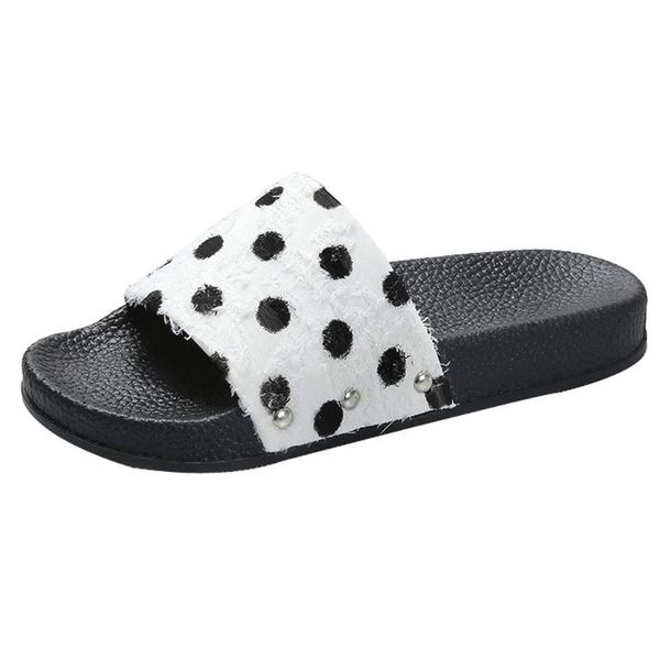 summer fashion casual one-piece round polka dot low-heel beach breathable slipper outdoor comfortable anti-skidding shoe slippers, Black
summer fashion casual one-piece round polka dot low-heel beach breathable slipper outdoor comfortable anti-skidding shoe slippers, Black