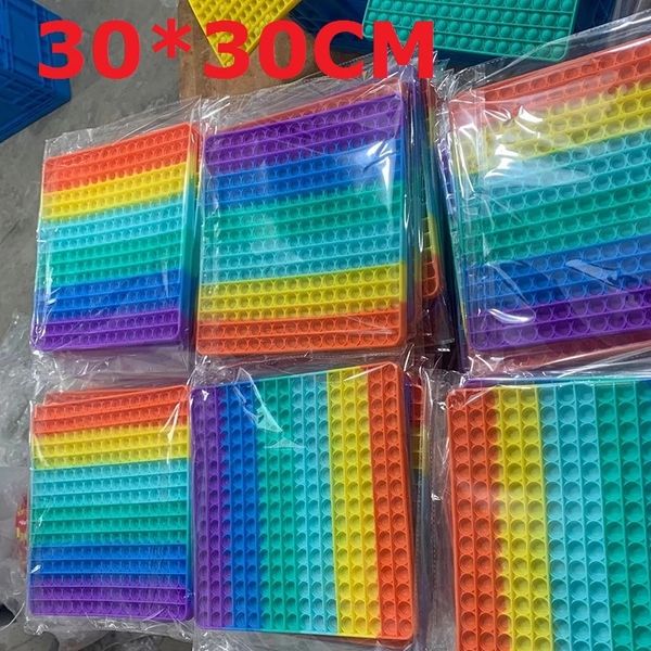 30cm big size soft squeeze decompression fidget toys antistress push bubble sensory board for autism special needs
30cm big size soft squeeze decompression fidget toys antistress push bubble sensory board for autism special needs