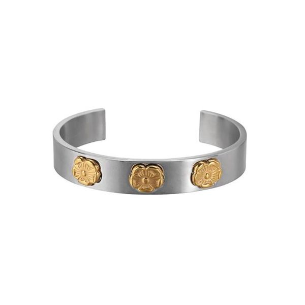 link, chain stainless steel punk rock men women gold flower bracelet bangle jewelry hip hop gift for him, Black
link, chain stainless steel punk rock men women gold flower bracelet bangle jewelry hip hop gift for him, Black
