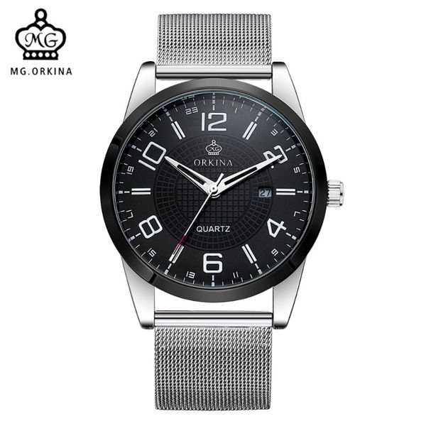wristwatches mg. orkina stainless steel mesh strap mens watches miyota quartz movement men clock relojes male montre homme, Slivery;brown
wristwatches mg. orkina stainless steel mesh strap mens watches miyota quartz movement men clock relojes male montre homme, Slivery;brown