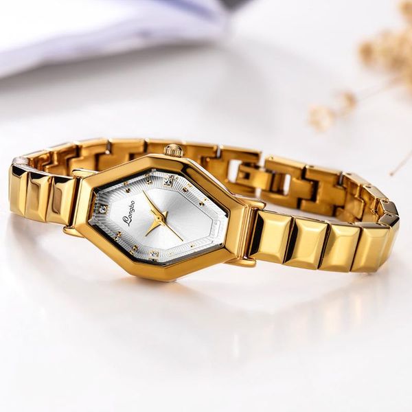 style fashion women's luxury leather band longbo diamond geometric polygon dial starry stainless steel belt ladies watch wristwatches, Slivery;brown
style fashion women's luxury leather band longbo diamond geometric polygon dial starry stainless steel belt ladies watch wristwatches, Slivery;brown