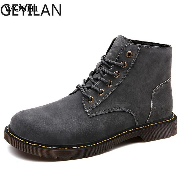 boots men oxford jeans high leather causal shoes retro designer work safety mens style roupas masculina, Black
boots men oxford jeans high leather causal shoes retro designer work safety mens style roupas masculina, Black