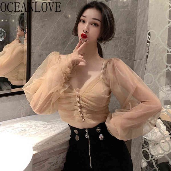 solid mesh transparent women v neck short spring ins blouses pleated puff sleeve blusas mujer 14873 210415, White
solid mesh transparent women v neck short spring ins blouses pleated puff sleeve blusas mujer 14873 210415, White