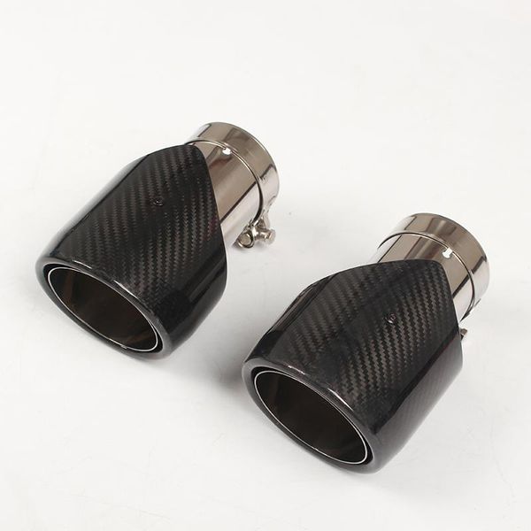 manifold & parts exhaust tips carbon firber cars tail tip black glossy clamp inlet bevel outlet muffler pipes car 2pcs
manifold & parts exhaust tips carbon firber cars tail tip black glossy clamp inlet bevel outlet muffler pipes car 2pcs