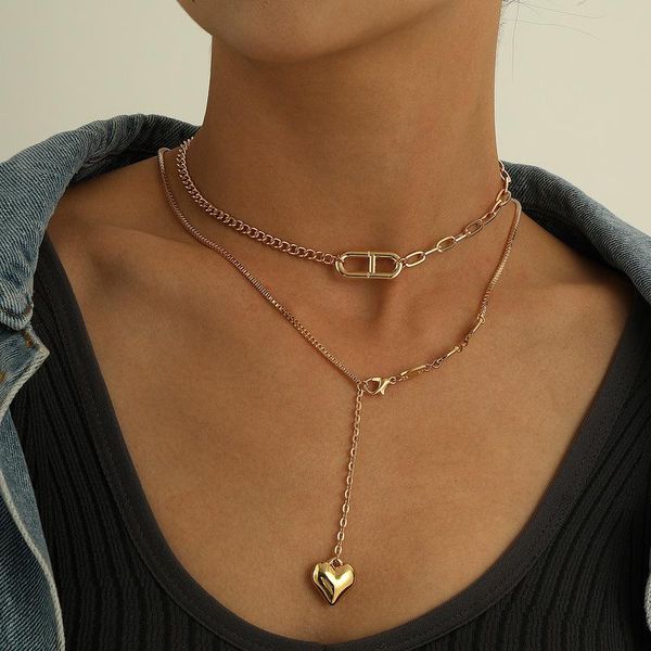 pendant necklaces vintage boho multilayer choker heart lock chain necklace for women gold silver color collar party fashion jewelry gift
pendant necklaces vintage boho multilayer choker heart lock chain necklace for women gold silver color collar party fashion jewelry gift