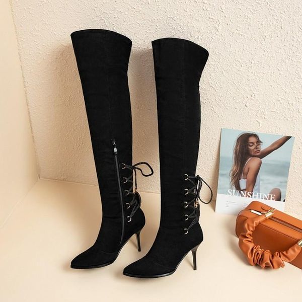 boots size 32-48 winter stiletto toe over-the-knee high heel (8cm) club chic women's l2-20, Black
boots size 32-48 winter stiletto toe over-the-knee high heel (8cm) club chic women's l2-20, Black