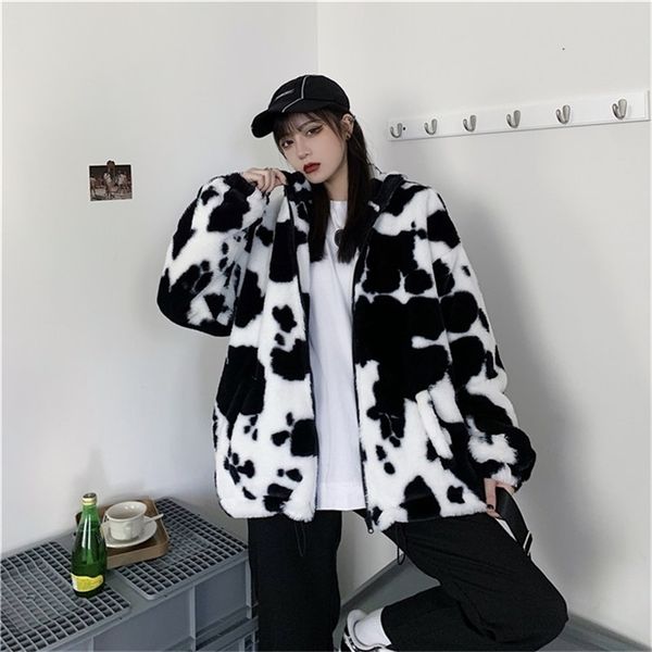 korean winter fashion coat harajuku cows printing loose full sleeve leather jacket vintage flannel keep warm cotton clothes 210804, Black;brown
korean winter fashion coat harajuku cows printing loose full sleeve leather jacket vintage flannel keep warm cotton clothes 210804, Black;brown
