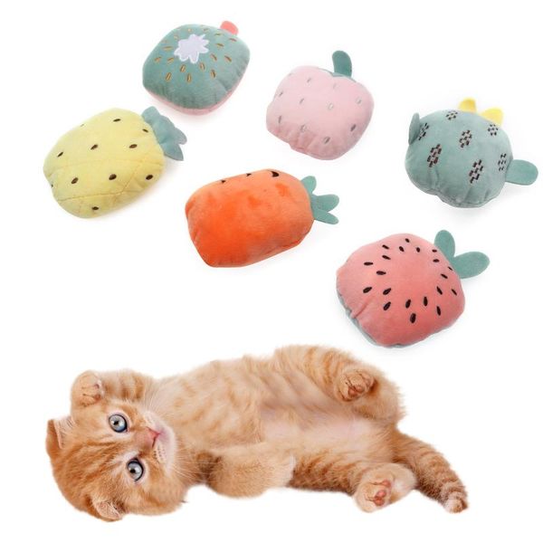 6pcs pet soft plush fruits cat toy interactive gifts catnip toys stuffed pillow doll simulation teething chew playing for pe
6pcs pet soft plush fruits cat toy interactive gifts catnip toys stuffed pillow doll simulation teething chew playing for pe