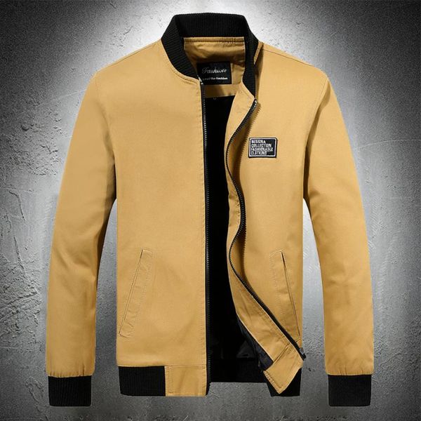 men's jackets casual jacket stand collar spring and autumn solid color mens fashion clothing baseball men coat slim fit, Black;brown
men's jackets casual jacket stand collar spring and autumn solid color mens fashion clothing baseball men coat slim fit, Black;brown