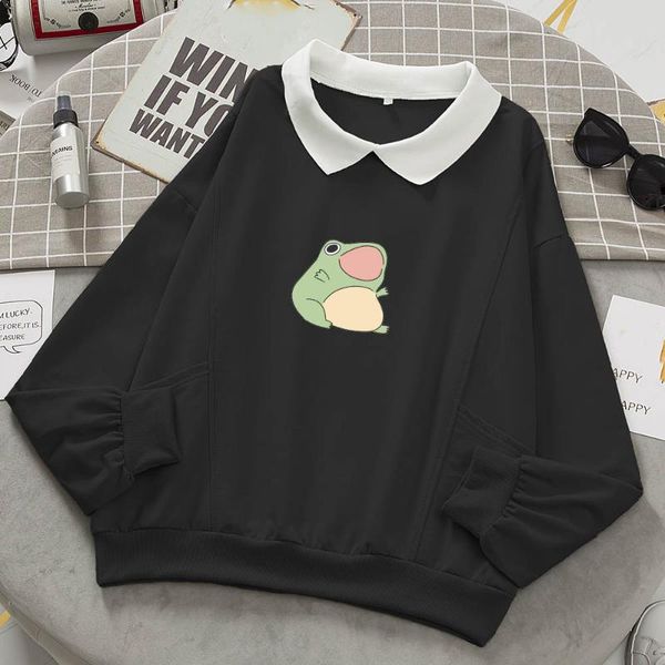 women's hoodies & sweatshirts frog swearshirt graphic aesthetic oversize clothes harajuku cotton pullover feminino with pocket kawaii h, Black
women's hoodies & sweatshirts frog swearshirt graphic aesthetic oversize clothes harajuku cotton pullover feminino with pocket kawaii h, Black