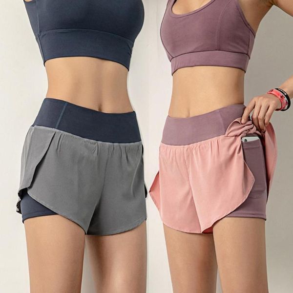 women's shorts running women yoga high waist elastic waistband pants 2-in-1 for summer ladies gym sport, White;black
women's shorts running women yoga high waist elastic waistband pants 2-in-1 for summer ladies gym sport, White;black
