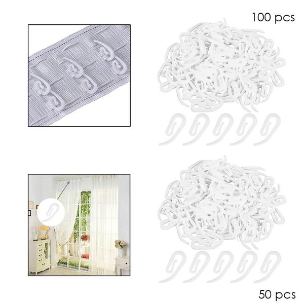 other home decor 50/100 x decorail curtain hooks curtains white plastic nylon tape gliders sliders
other home decor 50/100 x decorail curtain hooks curtains white plastic nylon tape gliders sliders