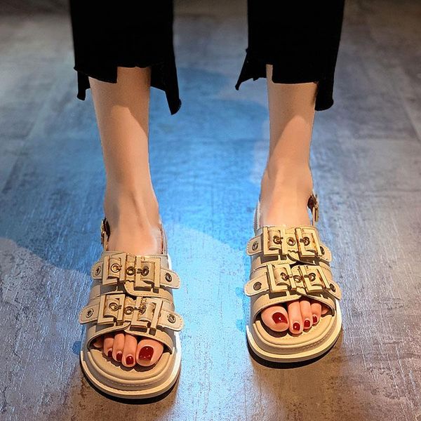sandals punk metal buckle gladiator women thicken soled sandales summer shoes slippers studs strap sandalias mujer 2021, Black
sandals punk metal buckle gladiator women thicken soled sandales summer shoes slippers studs strap sandalias mujer 2021, Black
