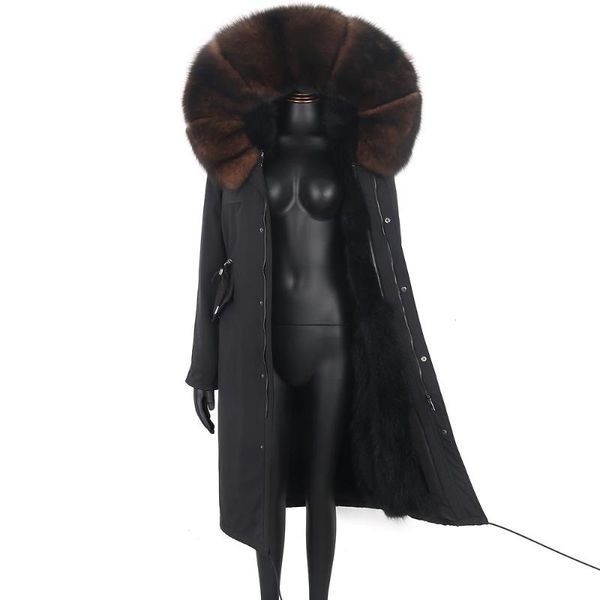 women's fur & faux women coat parkas natural collar real x-long jacket raccoon lining winter coats 2021, Black
women's fur & faux women coat parkas natural collar real x-long jacket raccoon lining winter coats 2021, Black