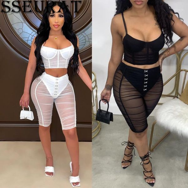 women's tracksuits sseurat women set mesh see-through strap + shorts two piece sets night clubwear summer outfits 2021, Gray
women's tracksuits sseurat women set mesh see-through strap + shorts two piece sets night clubwear summer outfits 2021, Gray