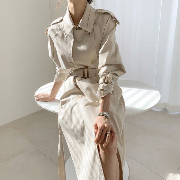 minimalist classic lapel double-breasted long trench coat autumn ol elegant loose windbreaker 210421, Tan;black
minimalist classic lapel double-breasted long trench coat autumn ol elegant loose windbreaker 210421, Tan;black