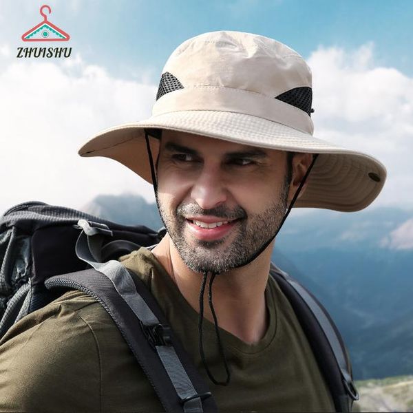 wide brim hats zhuishu 2021 summer outdoor men's hat sunscreen uv breathable fisherman fishing sunshade mountaineering big r191, Blue;gray
wide brim hats zhuishu 2021 summer outdoor men's hat sunscreen uv breathable fisherman fishing sunshade mountaineering big r191, Blue;gray