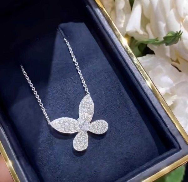 brand pure 925 sterling silver jewelry for women butterfly diamond flower necklace cute flower pendant party fine necklace
brand pure 925 sterling silver jewelry for women butterfly diamond flower necklace cute flower pendant party fine necklace