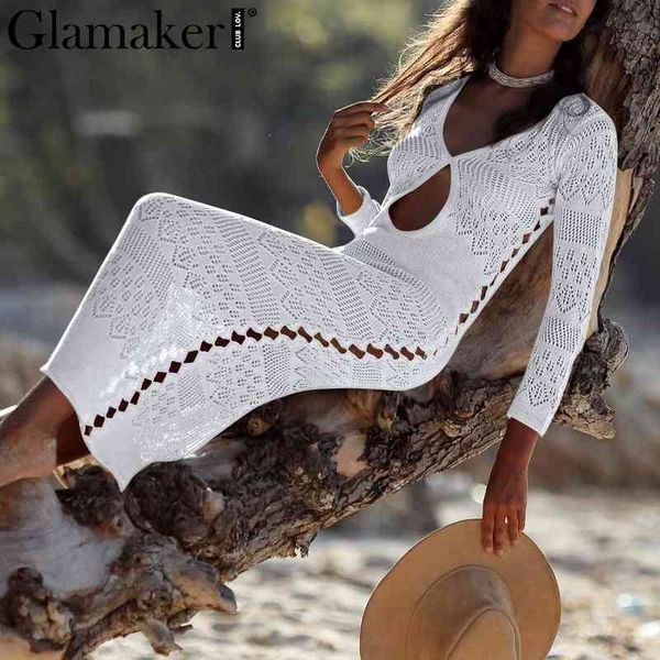 glamaker knitted hollow out beach long dress women deep v-neck holiday black dress elegant red party club maxi dress casual 210414, Black;gray
glamaker knitted hollow out beach long dress women deep v-neck holiday black dress elegant red party club maxi dress casual 210414, Black;gray