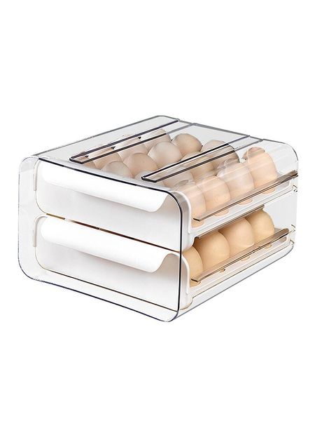 storage bottles & jars 32 grid egg holder household box drawer type refrigerator with fresh-keeping kitchen
storage bottles & jars 32 grid egg holder household box drawer type refrigerator with fresh-keeping kitchen
