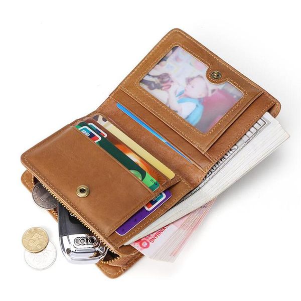 wallets business men's short wallet rfid slim card holders men casual portable key coin purse genuine leather mini male cash clutch bag, Red;black
wallets business men's short wallet rfid slim card holders men casual portable key coin purse genuine leather mini male cash clutch bag, Red;black