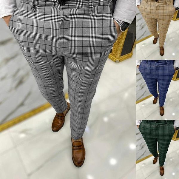 men's pants men clothing 2021 european american style large plaid print casual fashion joggers streetwear, Black
men's pants men clothing 2021 european american style large plaid print casual fashion joggers streetwear, Black