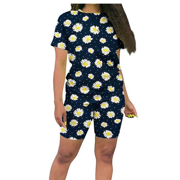 women's tracksuits casual shorts sets daisy print two piece outfits short sleeve and set summer woman clothing combinais, Gray
women's tracksuits casual shorts sets daisy print two piece outfits short sleeve and set summer woman clothing combinais, Gray