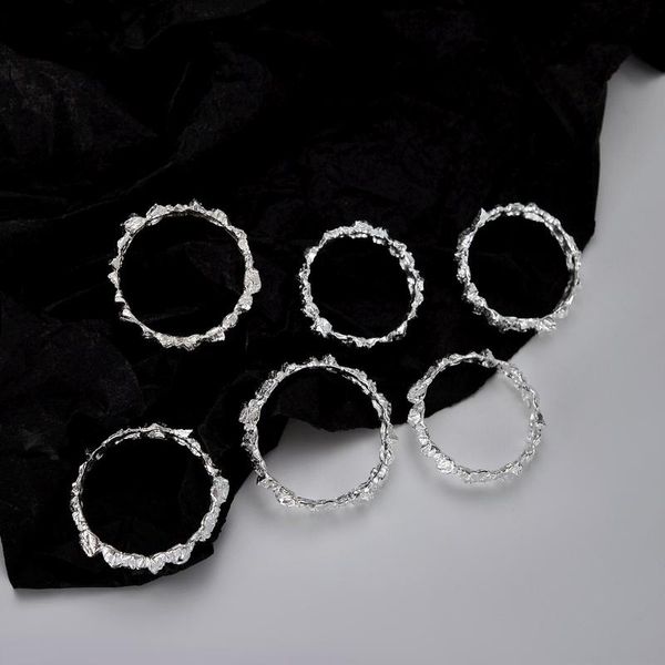 cluster rings 1pc authentic s925 sterling silver jewelry molten irregular texture ring adjust c-j1204, Golden;silver
cluster rings 1pc authentic s925 sterling silver jewelry molten irregular texture ring adjust c-j1204, Golden;silver