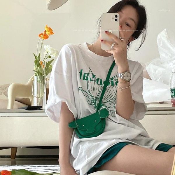 women's t-shirt 100% cotton summer korean version ins harajuku style fun printing short sleeve female student loose and versatile top, White
women's t-shirt 100% cotton summer korean version ins harajuku style fun printing short sleeve female student loose and versatile top, White