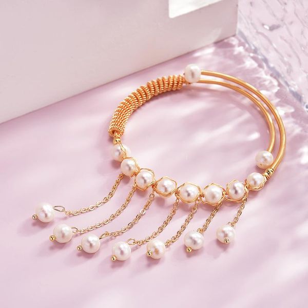 charm bracelets bracelet women's summer pearl tasser fairy honey hand ornaments ancient style simple accessories, Golden;silver
charm bracelets bracelet women's summer pearl tasser fairy honey hand ornaments ancient style simple accessories, Golden;silver