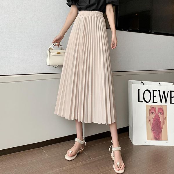 skirts 2021 ladies draped rib pleated skirt elastic high waist all-match long female autumn high-quality mid-length, Black
skirts 2021 ladies draped rib pleated skirt elastic high waist all-match long female autumn high-quality mid-length, Black