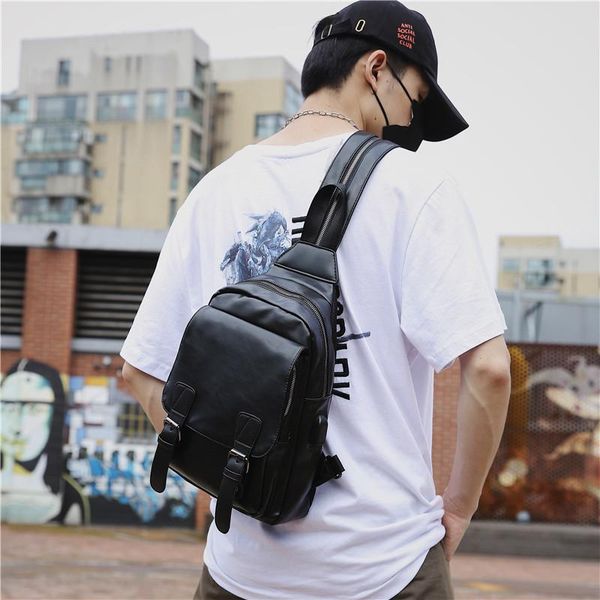 backpack bookbag men bag small men's college style retro chest korean version of the simple pu
backpack bookbag men bag small men's college style retro chest korean version of the simple pu