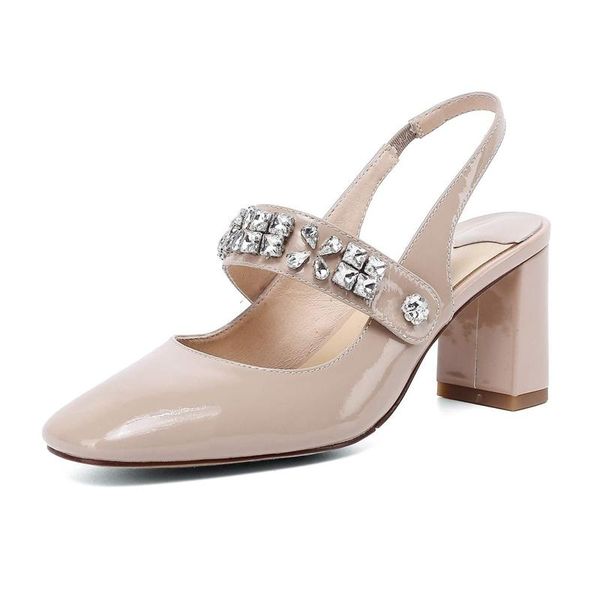 cow patent leather square toe diamond shiny dance party summer shoes princess style back straps sandals women l27 dress, Black 
cow patent leather square toe diamond shiny dance party summer shoes princess style back straps sandals women l27 dress, Black