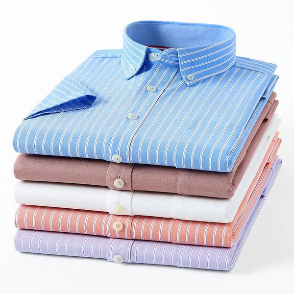 men's casual shirts 100% pure cotton oxford slim fit shirt men striped plaid cozy mens button up short sleeve, White;black
men's casual shirts 100% pure cotton oxford slim fit shirt men striped plaid cozy mens button up short sleeve, White;black