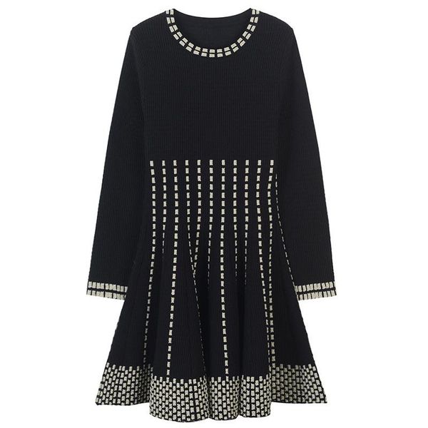 womens spring autumn fall women sweater dress mini knitwear long sleeve lurex stripes black winter dresses korean style female clothes casua, Black;gray
womens spring autumn fall women sweater dress mini knitwear long sleeve lurex stripes black winter dresses korean style female clothes casua, Black;gray