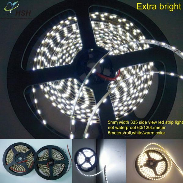5mm wid335 side view led strip 60/120leds/m 5m/roll extra bright white/warm white tape dc12v ip20not waterproof lights strips
5mm wid335 side view led strip 60/120leds/m 5m/roll extra bright white/warm white tape dc12v ip20not waterproof lights strips