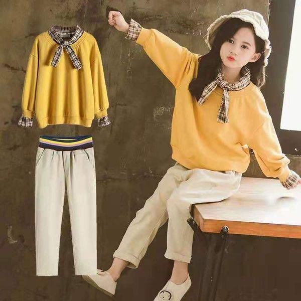 clothing sets kids set for girls long sleeve t-shirt +pants 2pc plaid suit girl casual clothes outfits fall spring, White
clothing sets kids set for girls long sleeve t-shirt +pants 2pc plaid suit girl casual clothes outfits fall spring, White