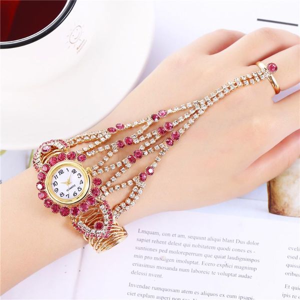 brand women fashion bridal jewelry quartz watch connecting fingers luxury watches shinyl strap ladies clock wristwatches, Slivery;brown
brand women fashion bridal jewelry quartz watch connecting fingers luxury watches shinyl strap ladies clock wristwatches, Slivery;brown