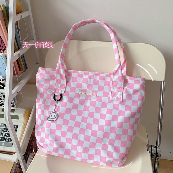 chessboard canvas female korean ins large capacity single shoulder minority lattice hand student tote bag tide
chessboard canvas female korean ins large capacity single shoulder minority lattice hand student tote bag tide