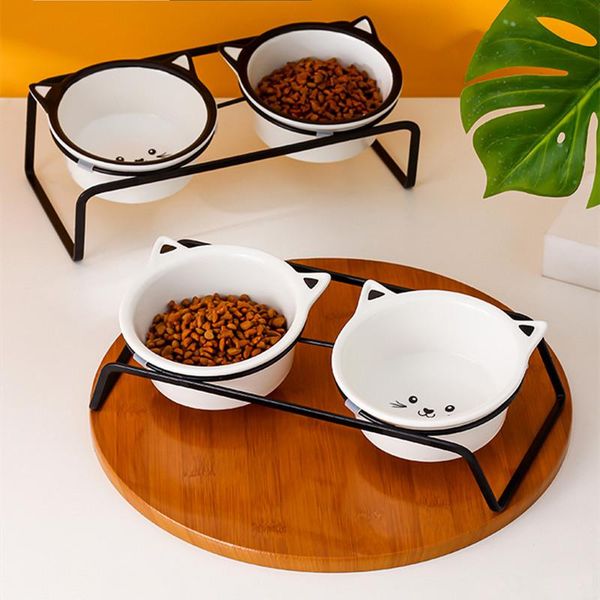 cat bowls & feeders iron bracket ceramic bowl dog basin protect cervical spine anti-tipping removable washable food pet supplies
cat bowls & feeders iron bracket ceramic bowl dog basin protect cervical spine anti-tipping removable washable food pet supplies