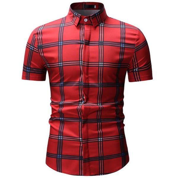 tide men plaid pocket shirt design slim short sleeve dress casual chemise homme camisa social 3xl men's shirts, White;black
tide men plaid pocket shirt design slim short sleeve dress casual chemise homme camisa social 3xl men's shirts, White;black