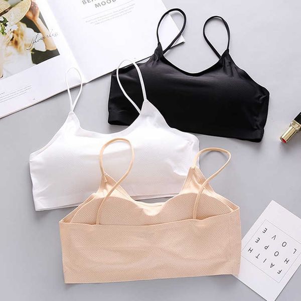 summer white ice silk anti light gathered bra wrapped underwear backing sling girl sports vest
summer white ice silk anti light gathered bra wrapped underwear backing sling girl sports vest