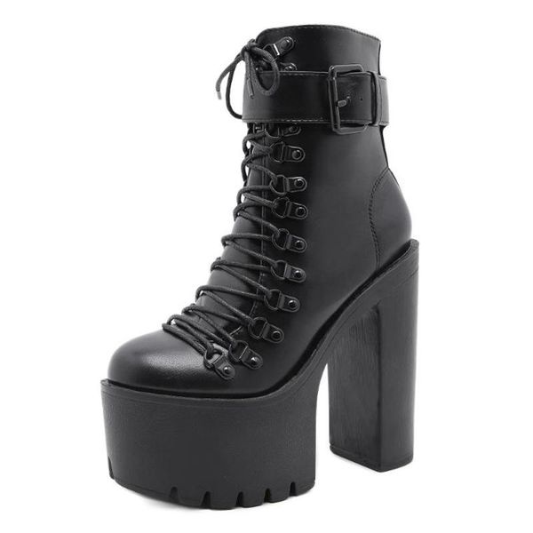 boots platform women ankle 15cm high heels fashion motorcycle ladies casual chunky shoes square heel female, Black
boots platform women ankle 15cm high heels fashion motorcycle ladies casual chunky shoes square heel female, Black