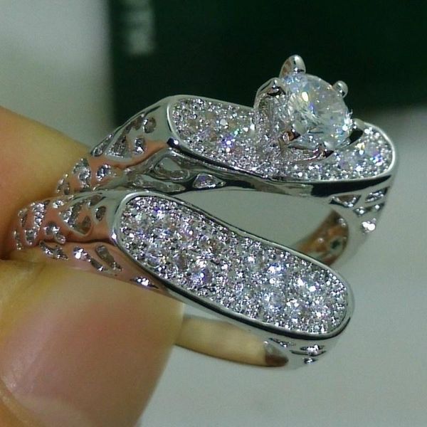 wedding rings luxury gorgeous women jewelry white zircon bridal couple for engagement set gifts, Slivery;golden
wedding rings luxury gorgeous women jewelry white zircon bridal couple for engagement set gifts, Slivery;golden