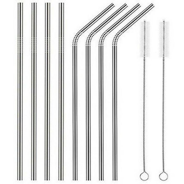 drinking straws 10pcs/set straw reusable metal set stainless steel with cleaning brush party bar accessory eco friendly
drinking straws 10pcs/set straw reusable metal set stainless steel with cleaning brush party bar accessory eco friendly