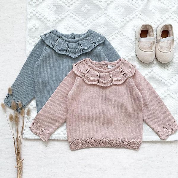 pullover autumn baby kids girls long sleeve hollow out knit sweater winter lace sweaters children's clothes, Blue
pullover autumn baby kids girls long sleeve hollow out knit sweater winter lace sweaters children's clothes, Blue