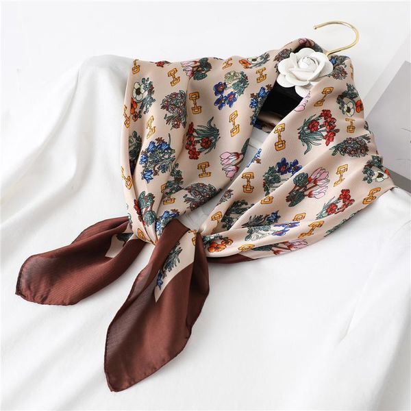 scarves 2021 summer silk square scarf print hair neck handkerchief shawls female neckerchief head wraps bandana accessories, Blue;gray
scarves 2021 summer silk square scarf print hair neck handkerchief shawls female neckerchief head wraps bandana accessories, Blue;gray