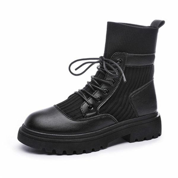 knitted flying woven shoes 2021 autumn and winter short boots fashion stretch women's british trend, Black
knitted flying woven shoes 2021 autumn and winter short boots fashion stretch women's british trend, Black