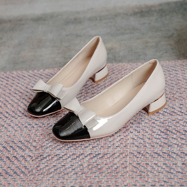 70% off factory online new style square bow high-heeled single shoes women's korean thick heeled color matching commuter work, Black
70% off factory online new style square bow high-heeled single shoes women's korean thick heeled color matching commuter work, Black
