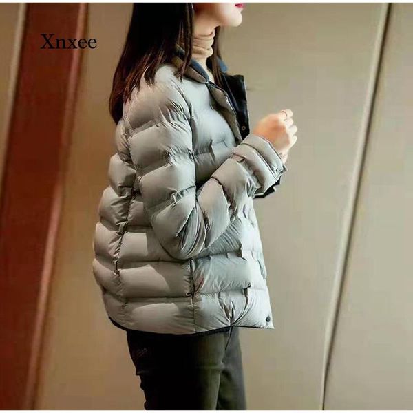 women's jackets 2021 winter jacket warm stitching pure color ultra light fashion down double-sided short, Black;brown
women's jackets 2021 winter jacket warm stitching pure color ultra light fashion down double-sided short, Black;brown